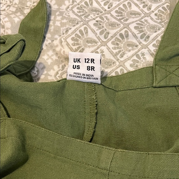 Lucy & Yak green dungarees - Picture 2 of 4